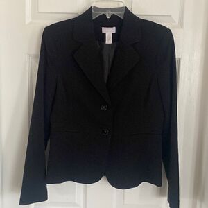 Charter Club Women's Black Blazer Coat Size 4 EUC